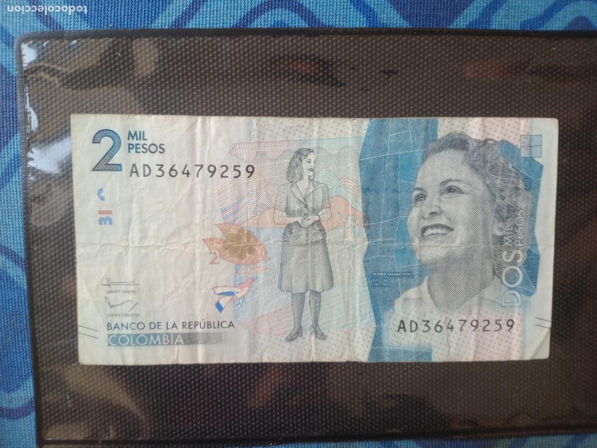 Billetes extranjeros: COLOMBIA. 2000 pesos - Foto 1