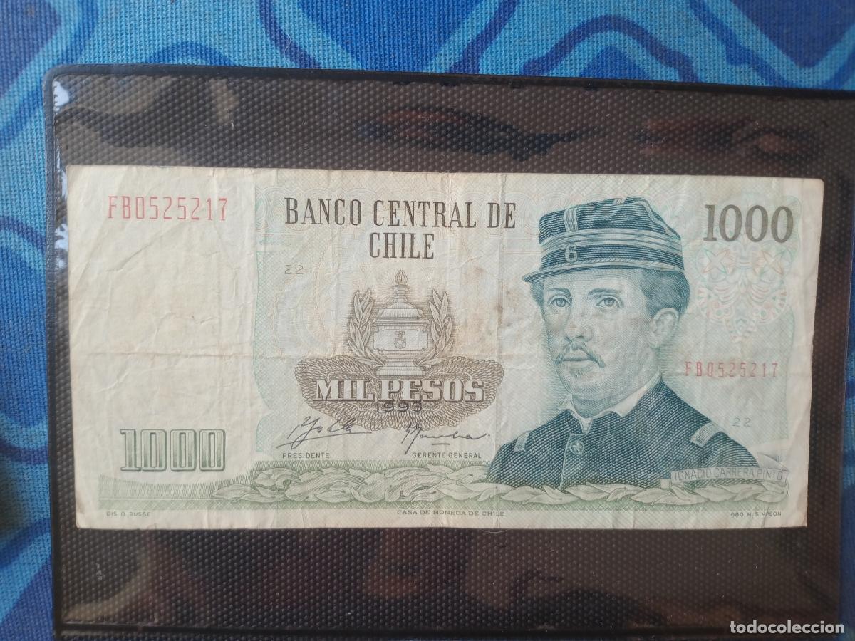Billetes extranjeros: CHILE - 1000 PESOS 1993 - Foto 1
