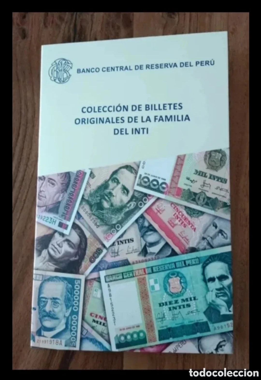 Billetes extranjeros: Carpeta con 11 billetes intis Per&uacute; - Foto 2