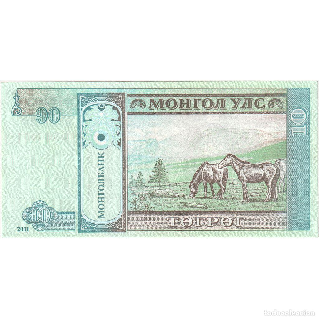 Billetes extranjeros: [#1242332] Mongolia, 10 Tugrik, UNC - Foto 2