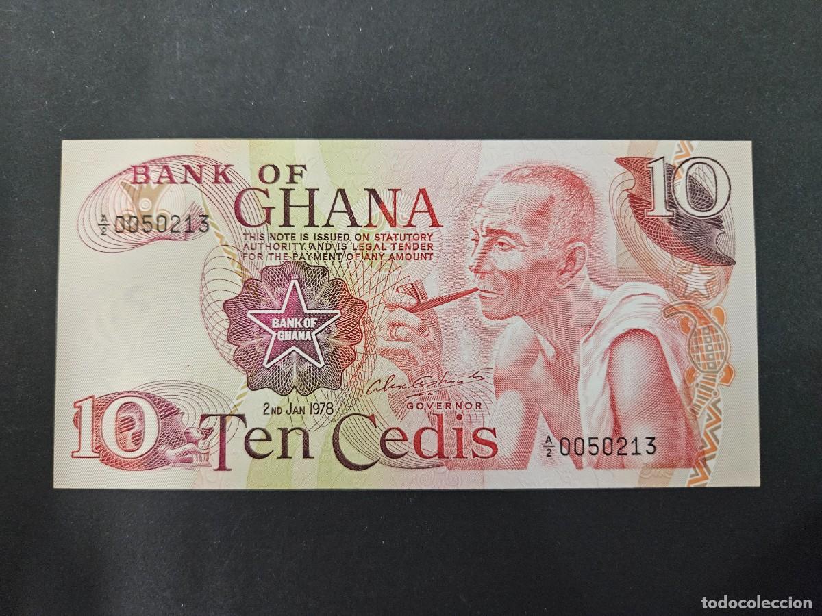 Billetes extranjeros: GHANA 10 CEDIS 1978 S/C P=16f - Foto 1