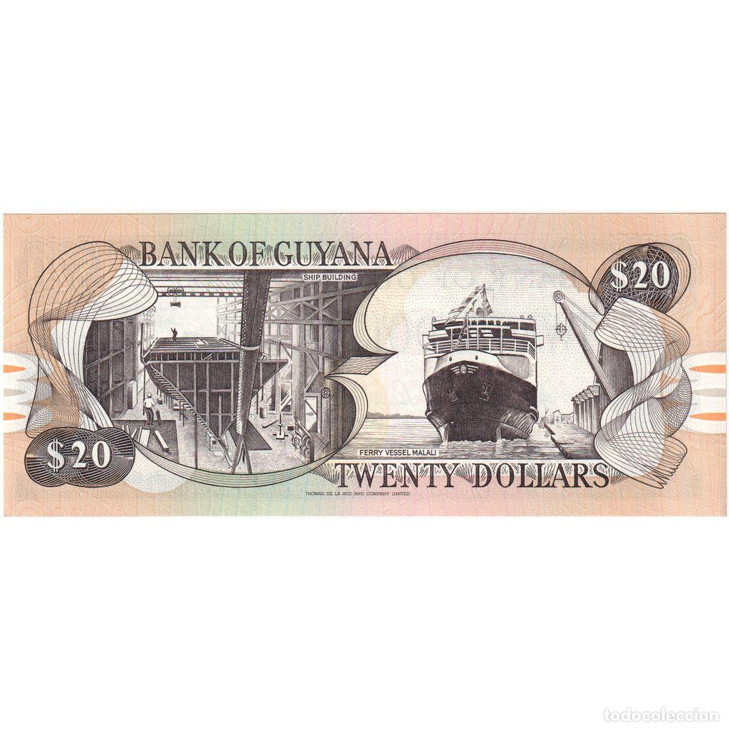 Billetes extranjeros: [#1242361] Guyana, 20 Dollars, UNC - Foto 2