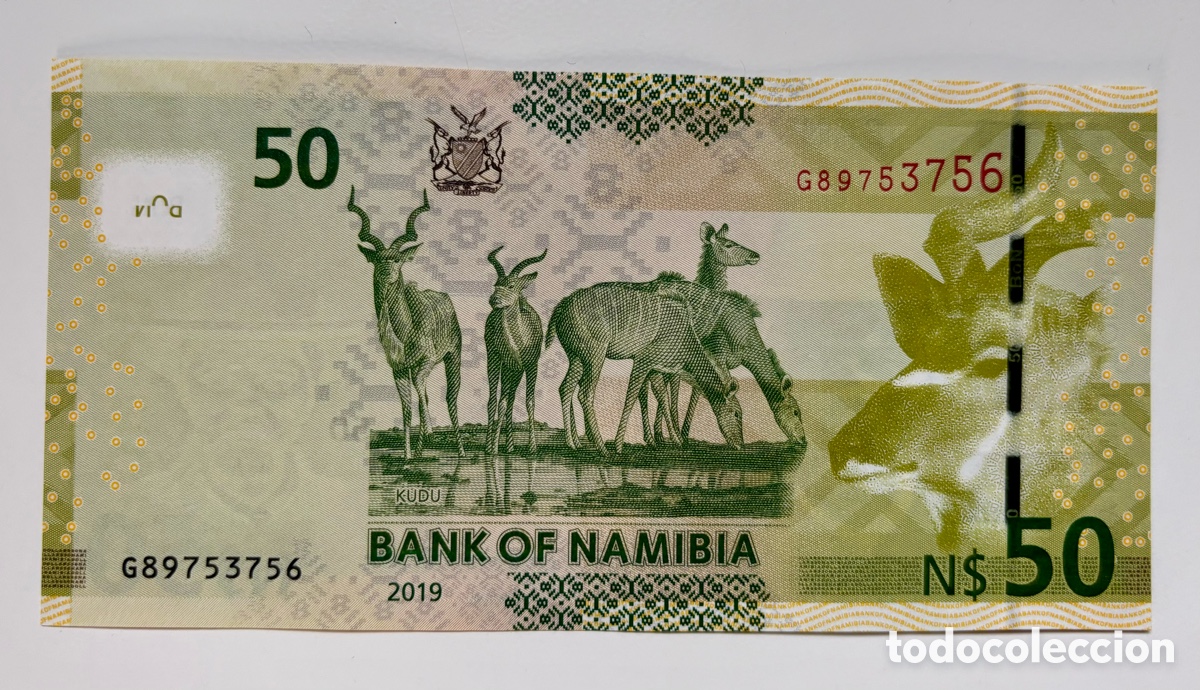 Billetes extranjeros: Billete NAMIBIA 50 Dolares 2019 SC - Foto 2