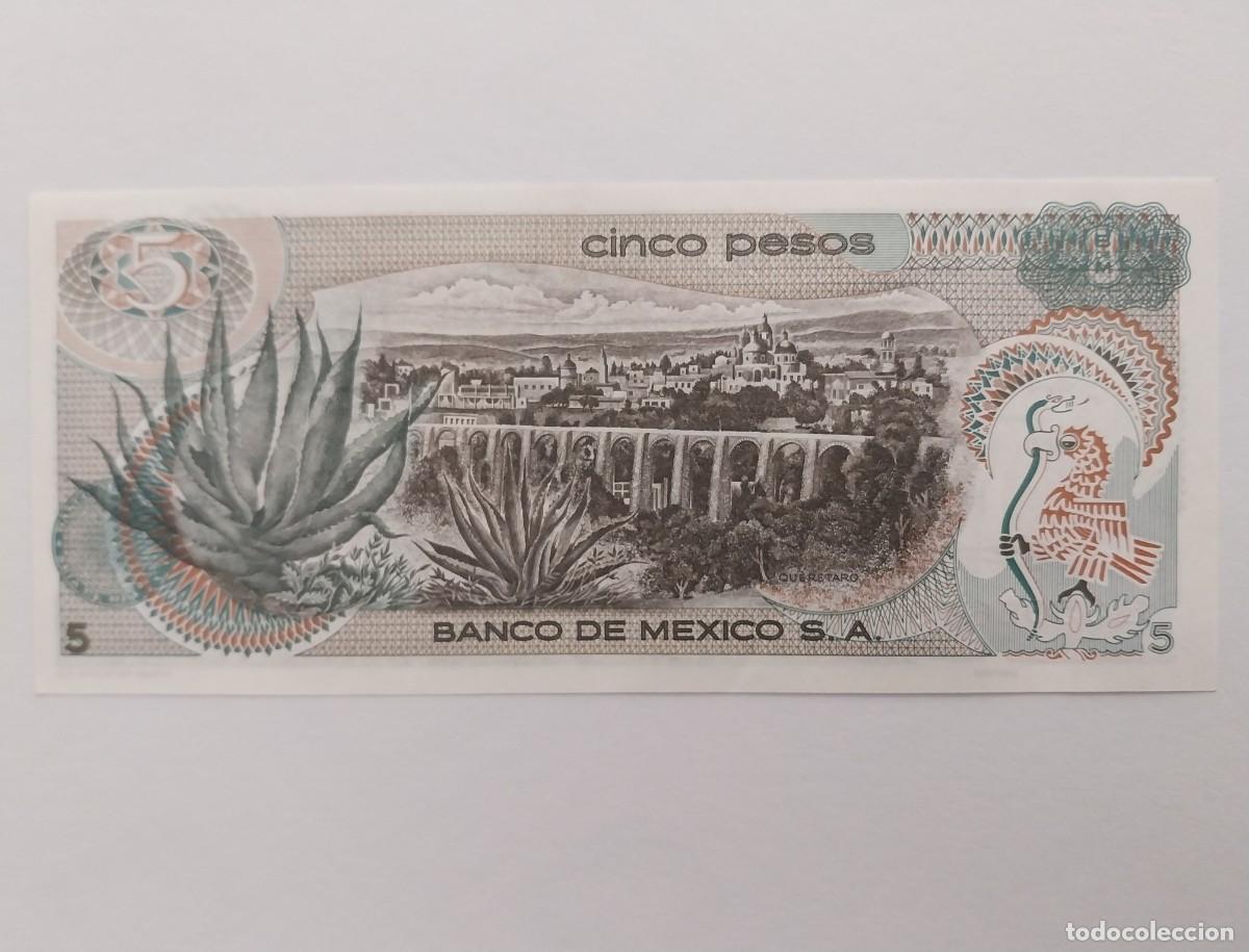 Billetes extranjeros: M&Eacute;XICO 5 PESOS 1971 LA CORREGIDORA - Foto 4