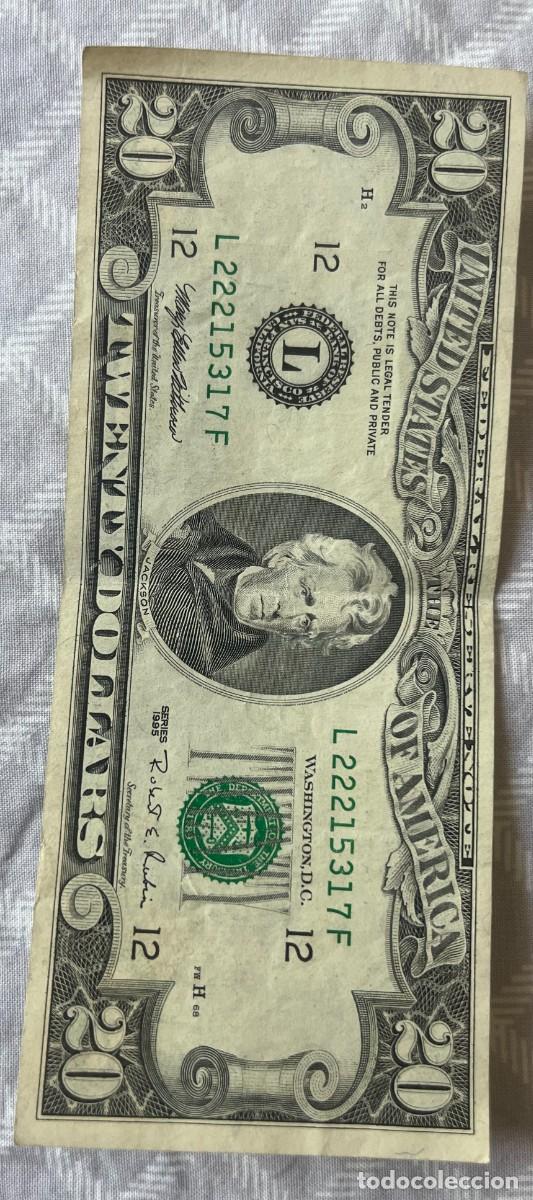 Billetes extranjeros: Billete Vintage 20 dollares 1995