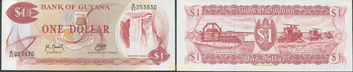 Billetes extranjeros: 8926 GUYANA 1992 GUYANA 1 DOLLAR 1992 - Foto 1