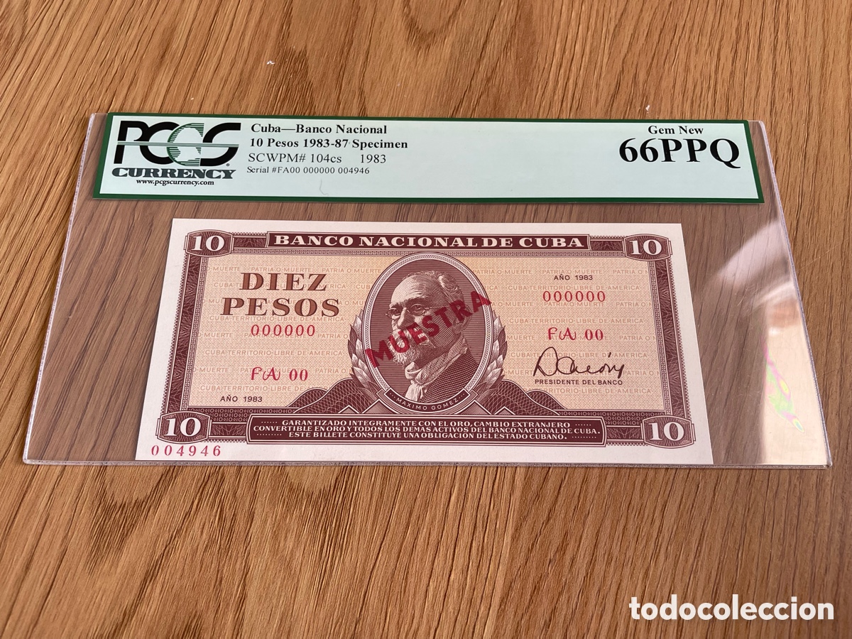Billetes extranjeros: Billete esp&eacute;cimen de 10 pesos - Foto 1