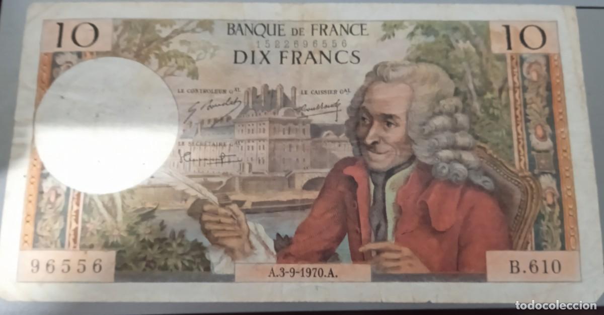 Billetes extranjeros: BILLETE FRANCIA 10 FRANCOS. 1970 - Foto 1