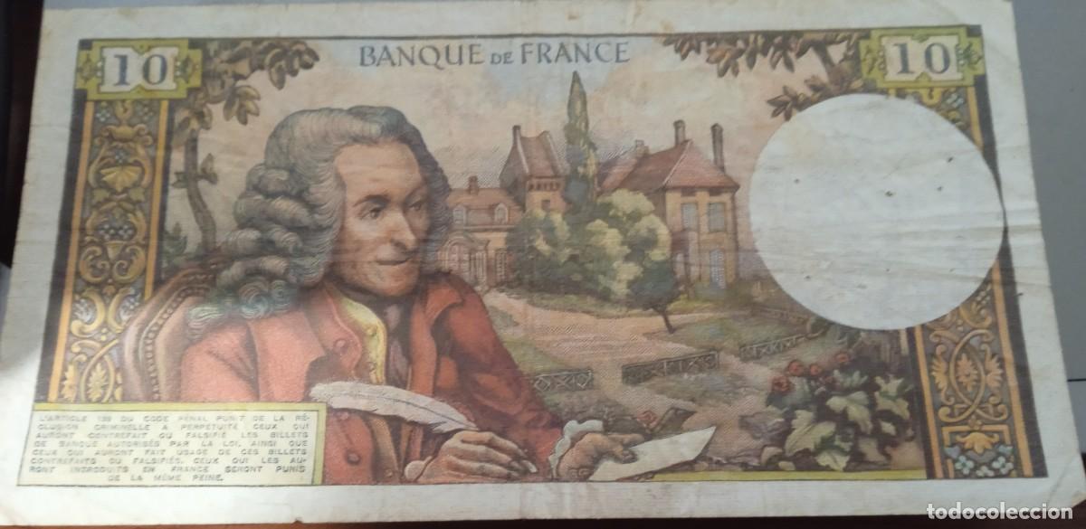 Billetes extranjeros: BILLETE FRANCIA 10 FRANCOS. 1970 - Foto 2