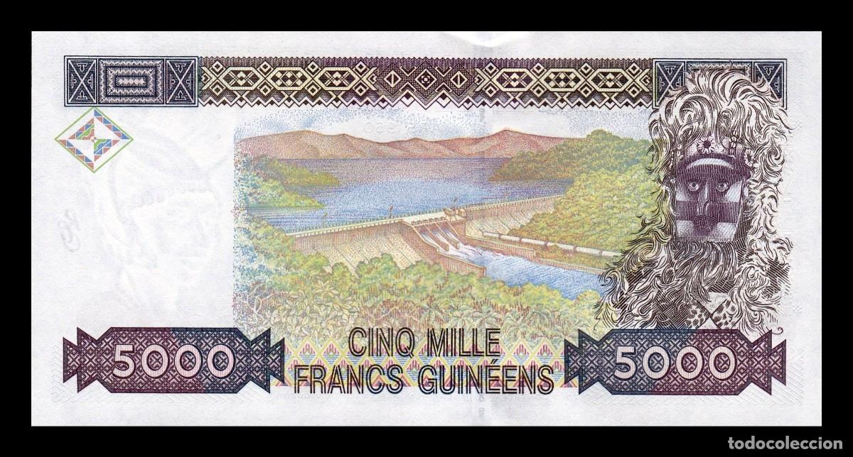 Billetes extranjeros: Guinea 5000 Francos 1998 Pick 38 Sc Unc - Foto 2