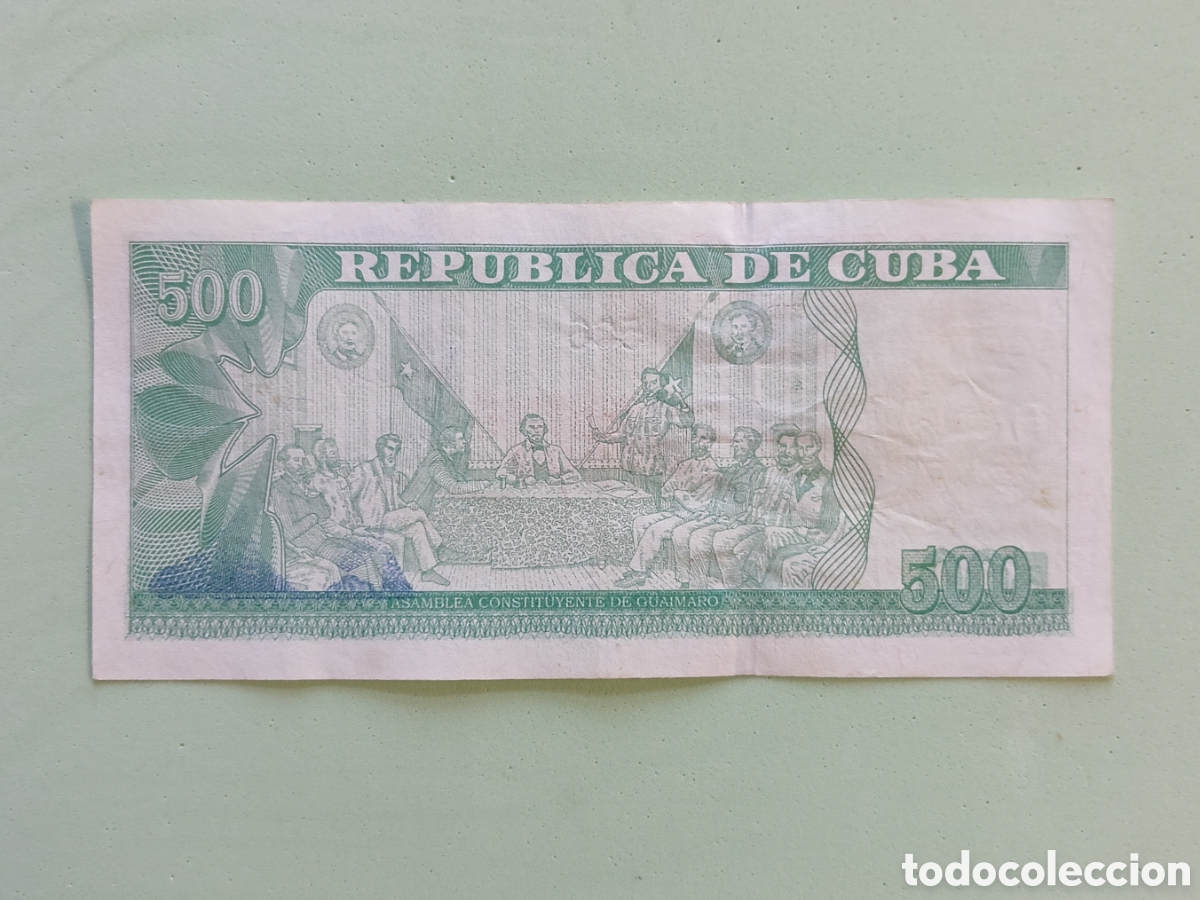 Billetes extranjeros: Cuba. Error. 500 Pesos 2022. Circulado - Foto 3