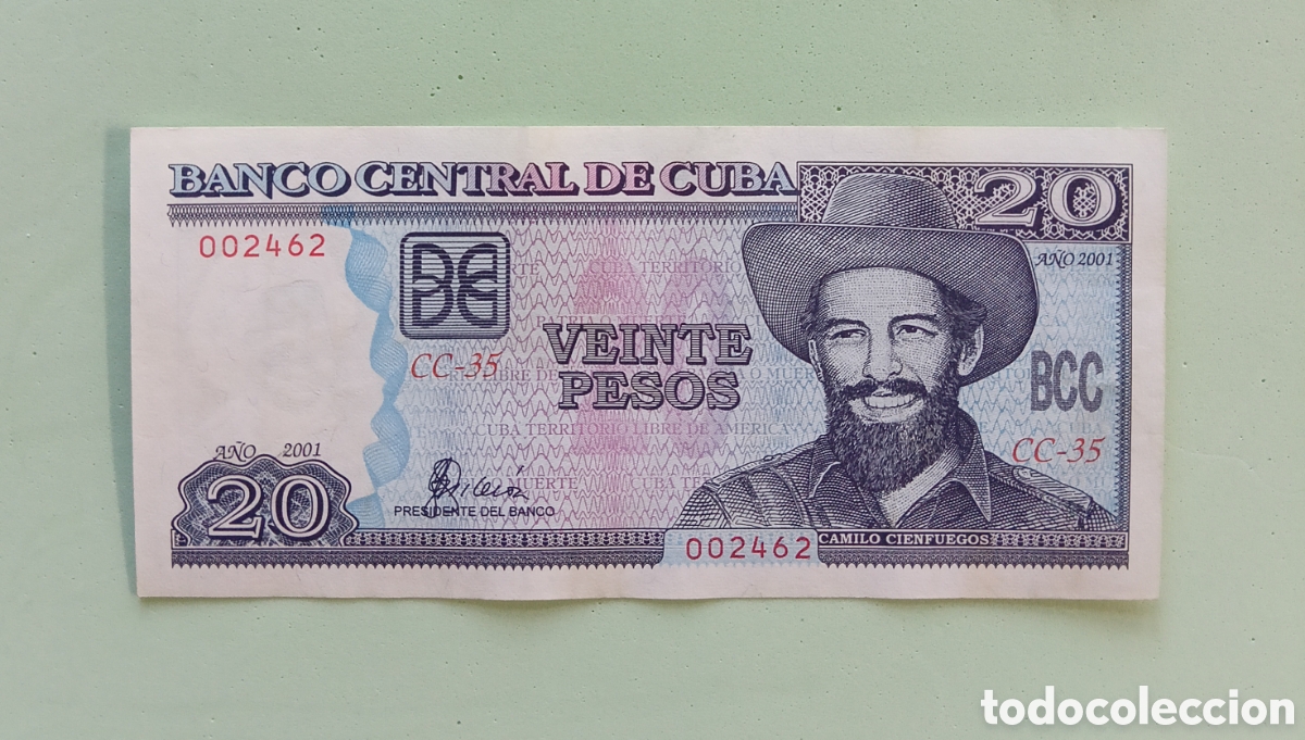 Billetes extranjeros: Cuba. 20 Pesos 2001. Circulado - Foto 1