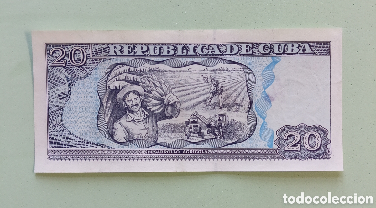 Billetes extranjeros: Cuba. 20 Pesos 1998. Circulado - Foto 2
