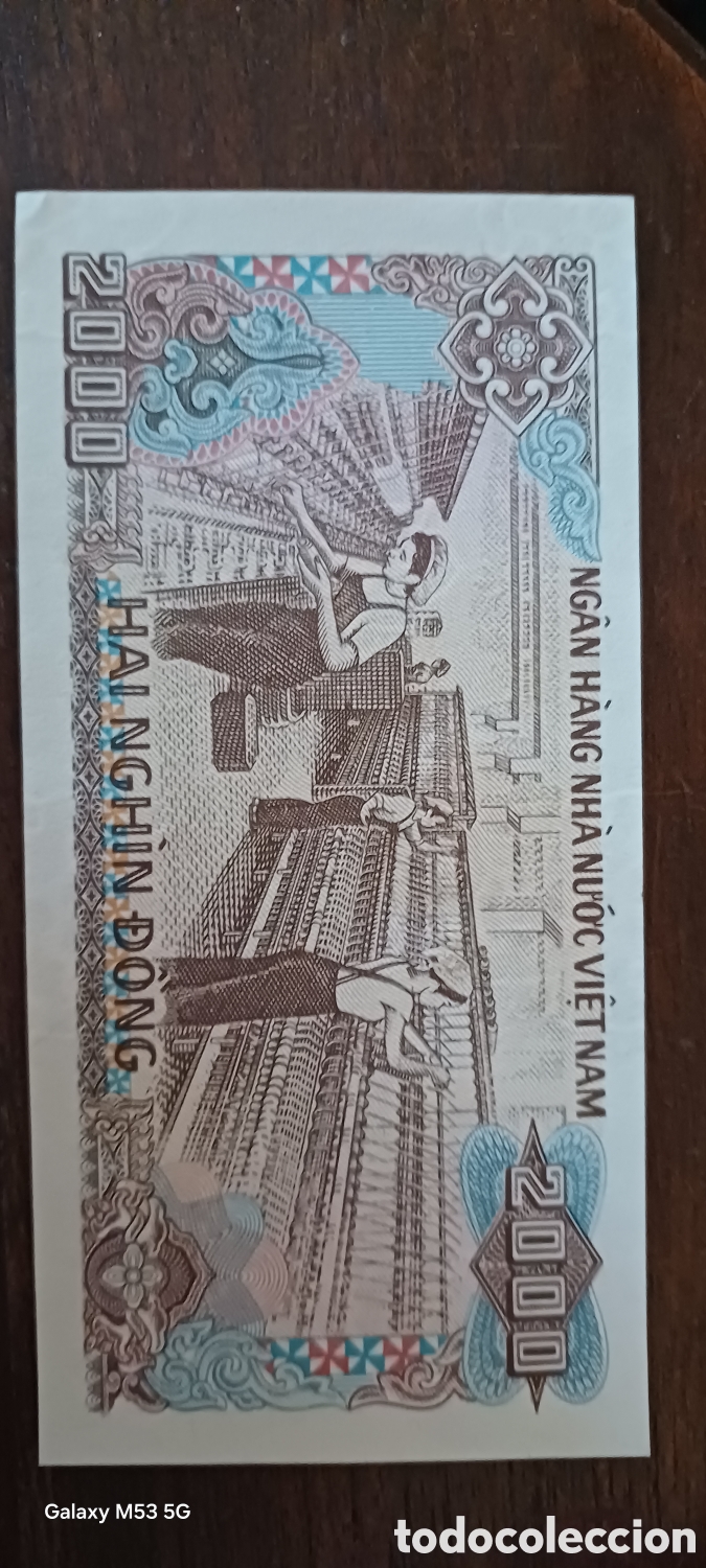 Billetes extranjeros: Vietnam 2000 dong 1988 sin circular - Foto 2