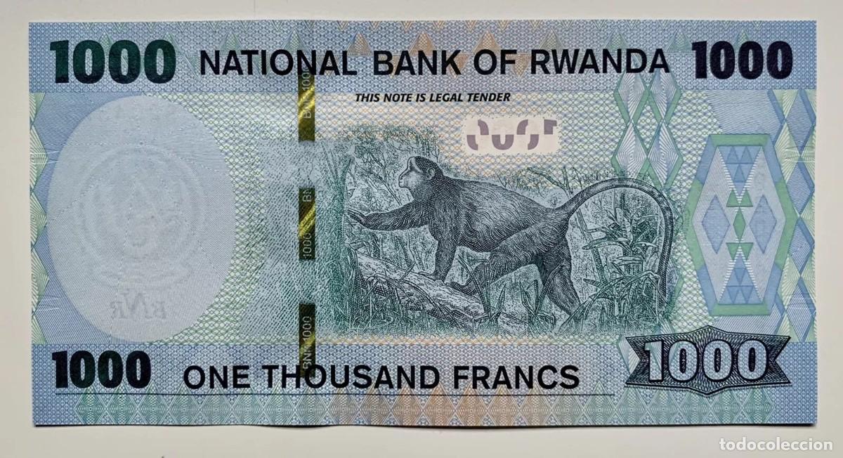 Billetes extranjeros: RWANDA / RUANDA 1000 Francos 2019 SC/UNC. - Foto 2