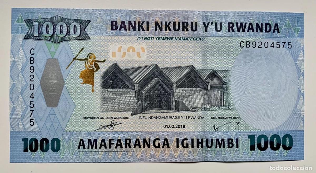 Billetes extranjeros: RWANDA / RUANDA 1000 Francos 2019 SC/UNC. - Foto 1