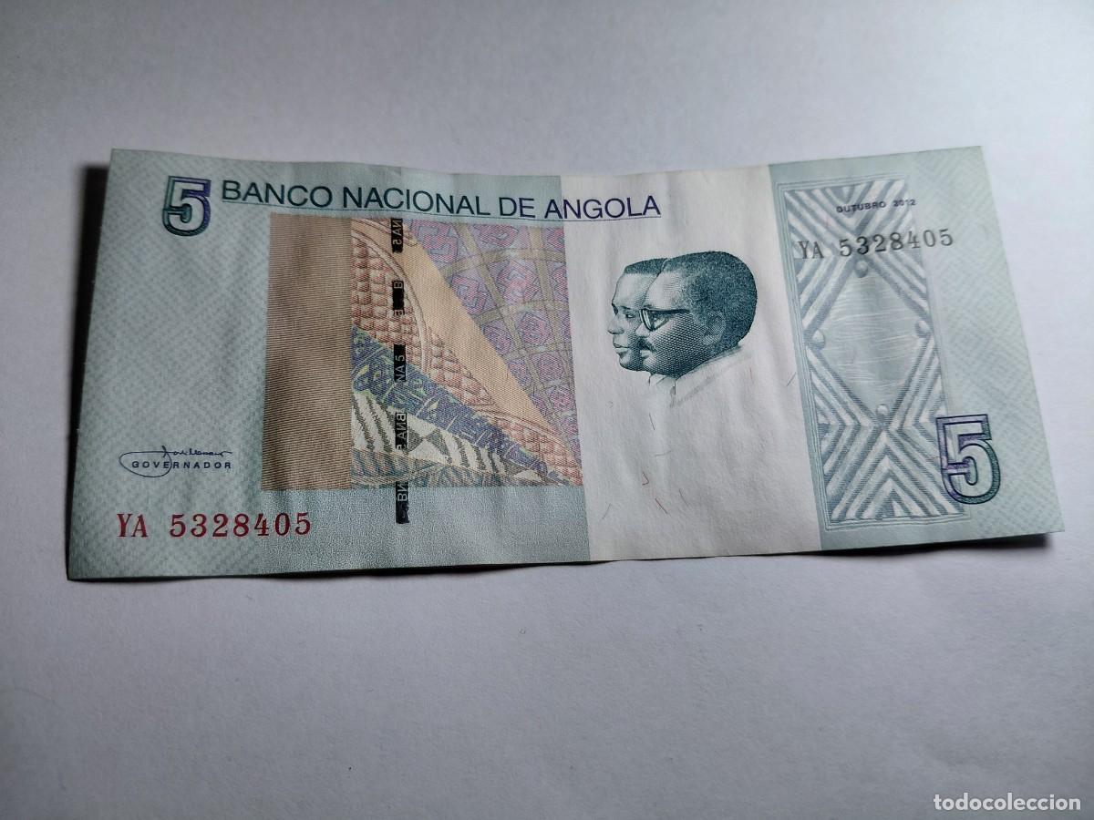 Billetes extranjeros: ANGOLA - 5 KWANZAS 2012 - P151A - Foto 1