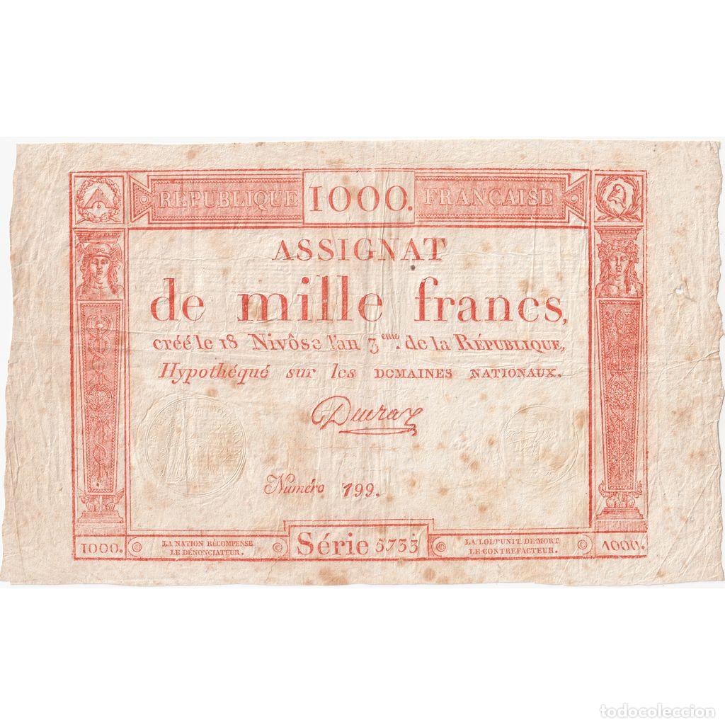 Billetes extranjeros: [#1294766] Francia, 1000 Francs, BC+ - Foto 1