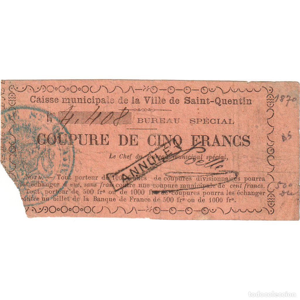 Billetes extranjeros: [#1294791] Francia, 5 Francs, BC - Foto 1