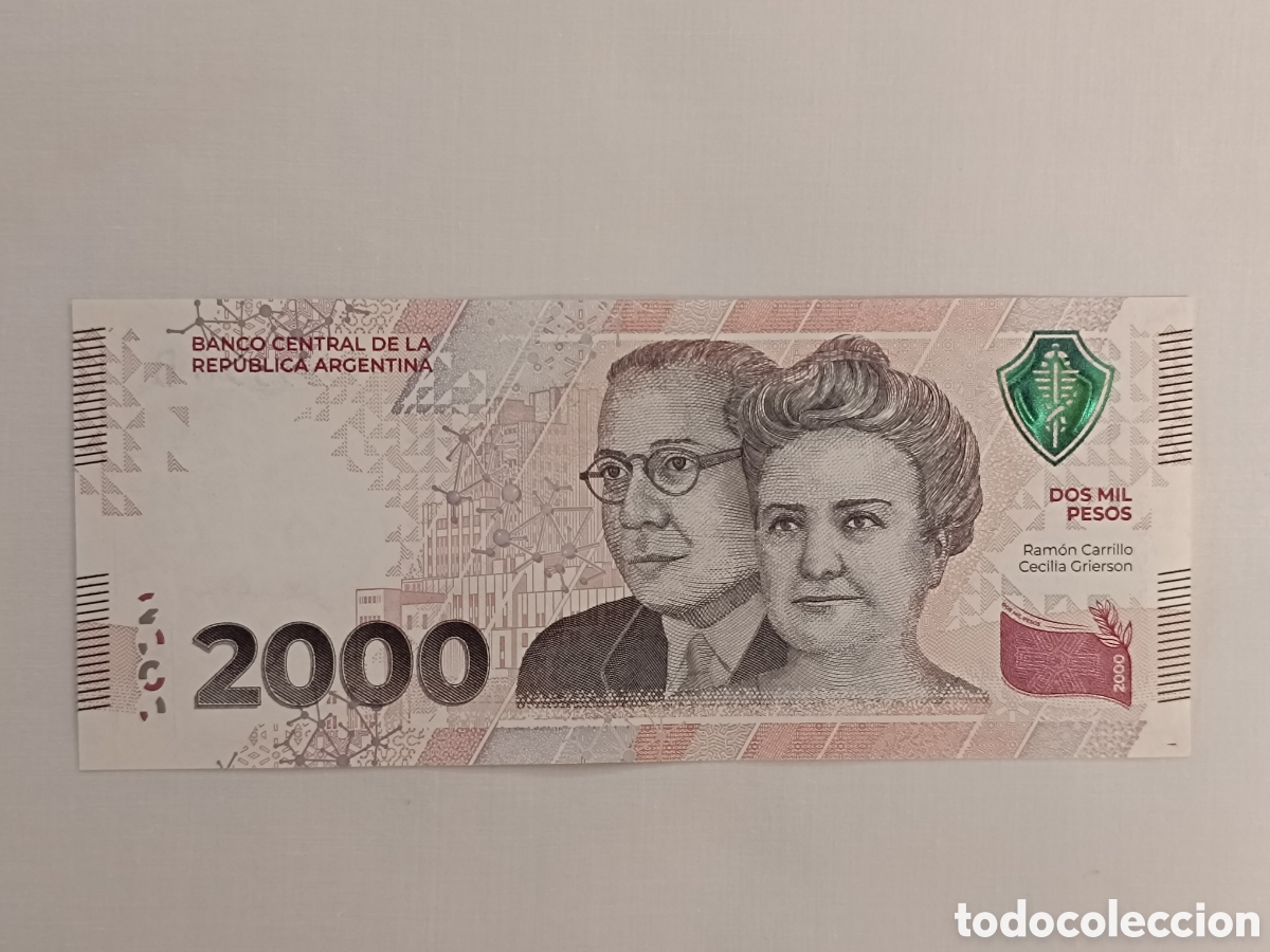 Billetes extranjeros: 2000 pesos Argentina 2023 - Foto 1