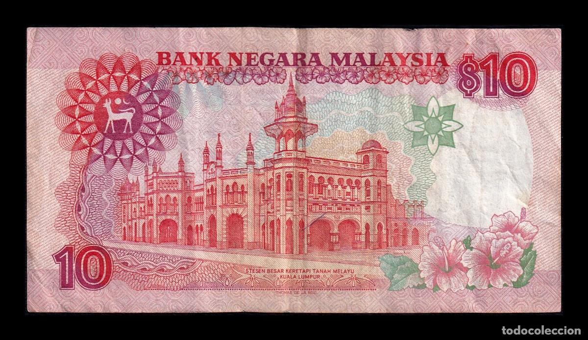 Billetes extranjeros: Malasia 10 Ringgit 1989 Pick 29 Bc/Mbc F/Vf - Foto 2