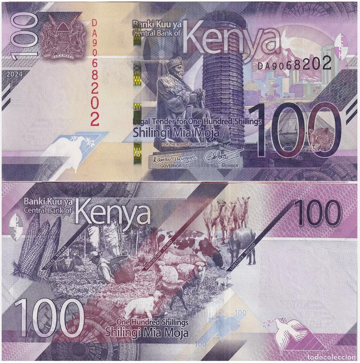 Billetes extranjeros: KENIA 100 CHELINES 2024 Pick 145b SIN CIRCULAR - Foto 1