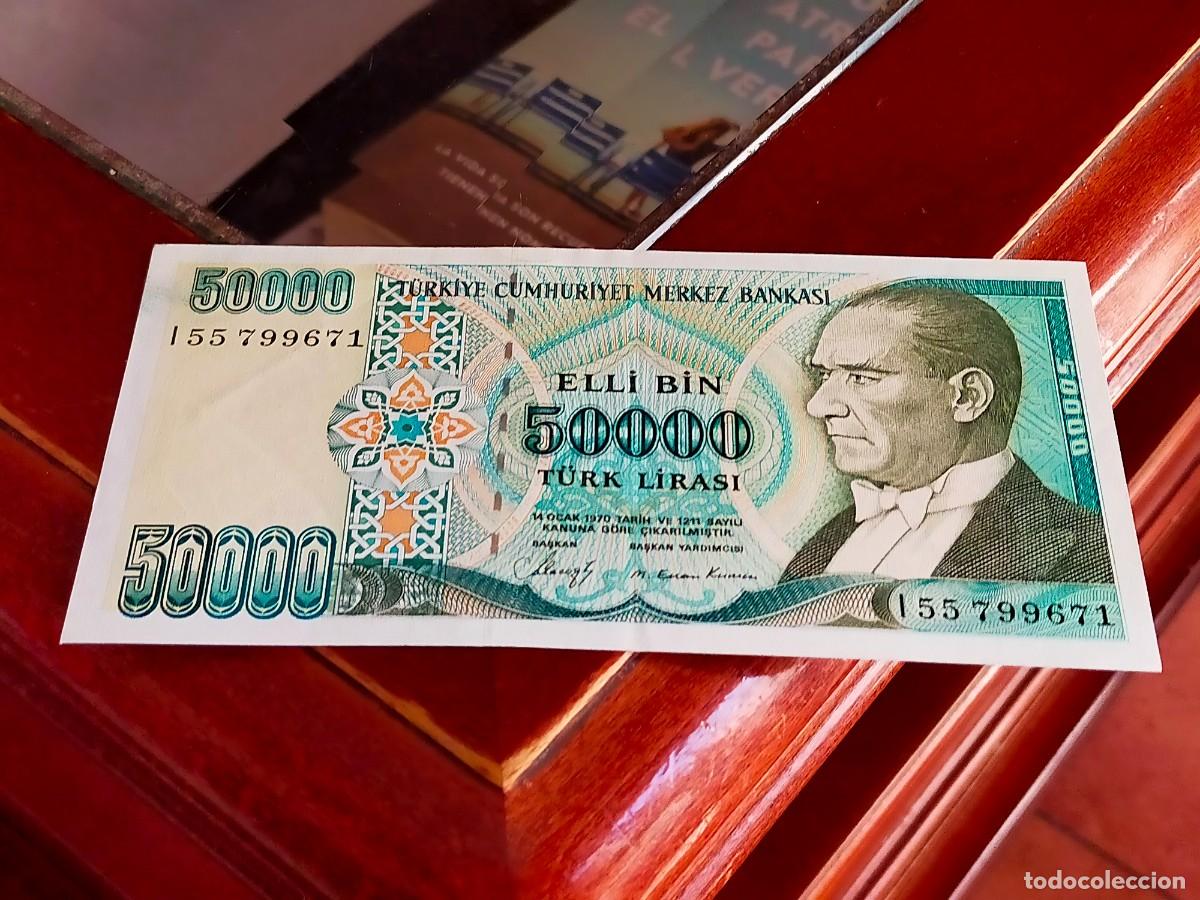 Internationale Banknoten: BILLETE DE 50000 CINCUENTA MIL LIRAS TURCAS TURQUIA 1970 EXCELENTE CONSERVACION