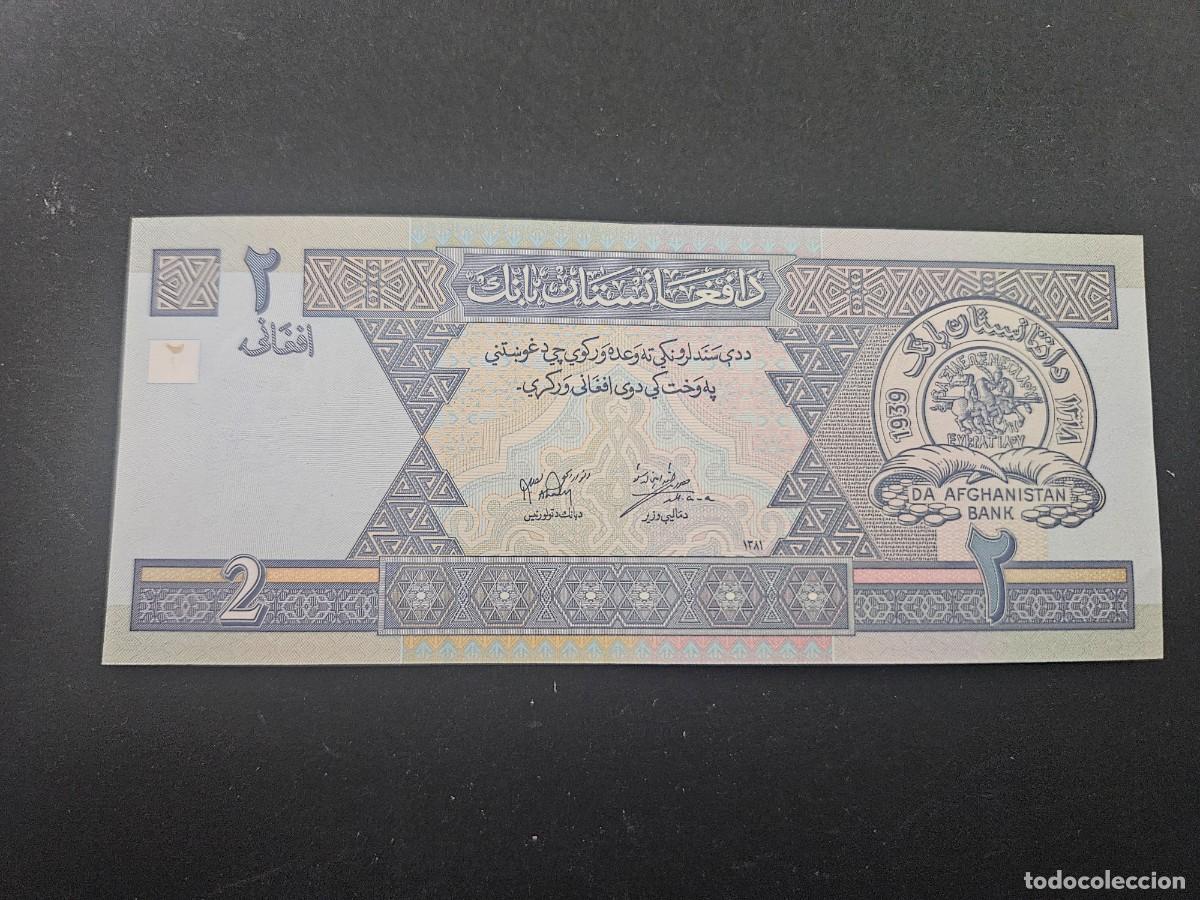 Billetes extranjeros: AFGANISTAN 2 AFGANIS 2002(1381) S/C P=65