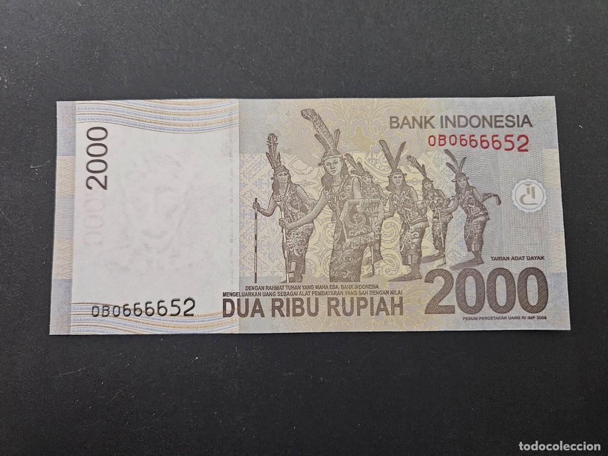 Billetes extranjeros: INDONESIA 2000 RUPIAS 2009 S/C P=148a - Foto 2