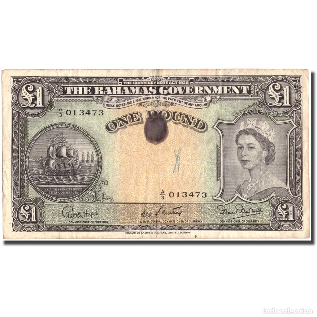 Notas Internacionais: [#213985] Bahamas, 1 Pound, BC, PMG