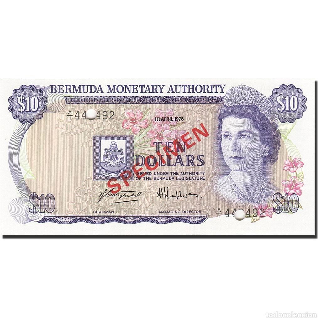 Billets internationaux: [#267623] Billete, 10 Dollars, 1974-1982, Bermudas, KM:30s, 1978-04-01, UNC