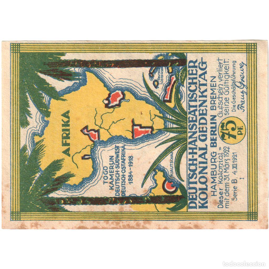 International Banknotes: [#292706] Alemania, Berlin, 75 Pfennig, 1922-03-31, BC