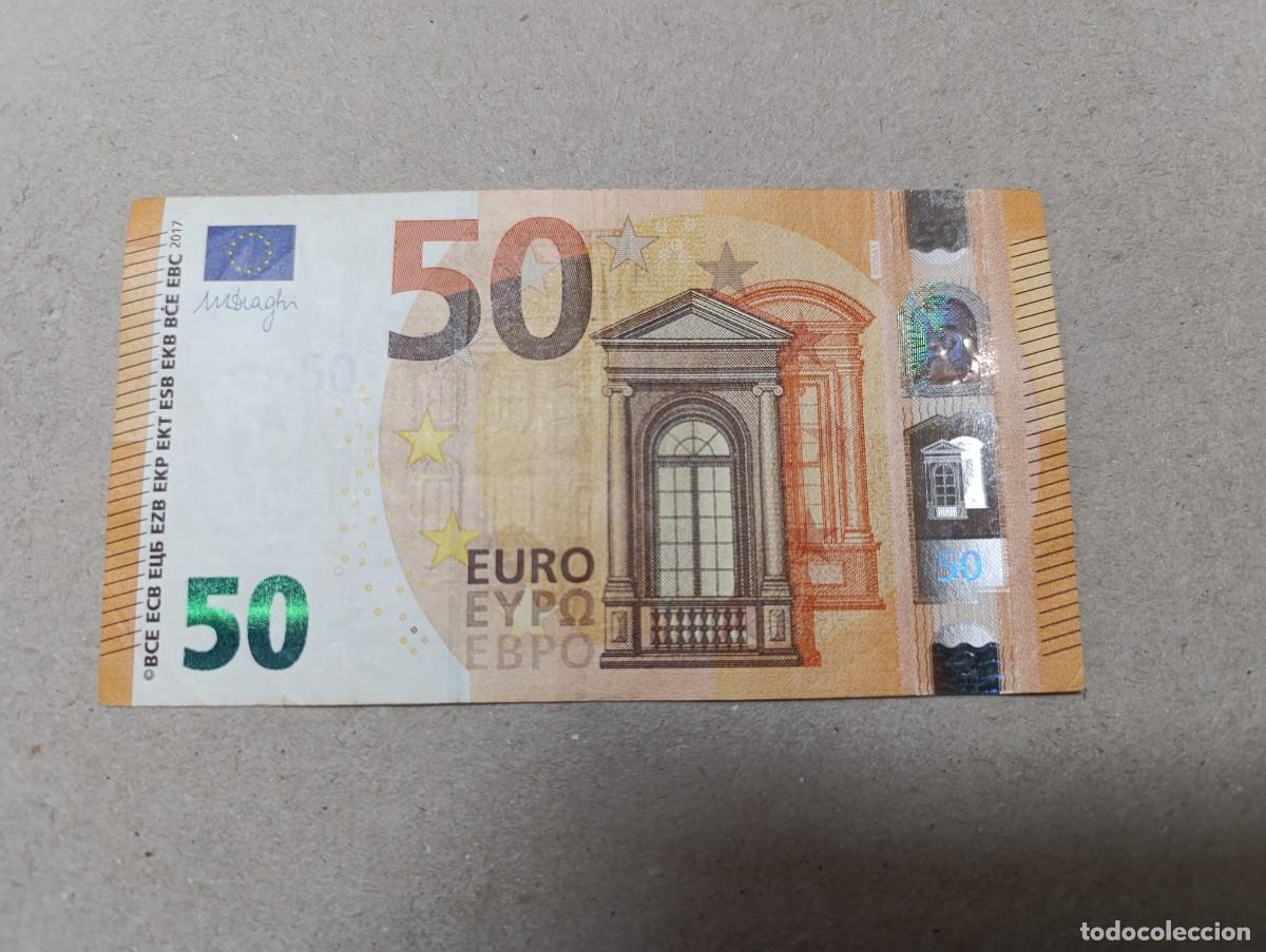 Banconote internazionali: 50 euros 3 firma Draghi de la RB Alemania, plancha R008A1