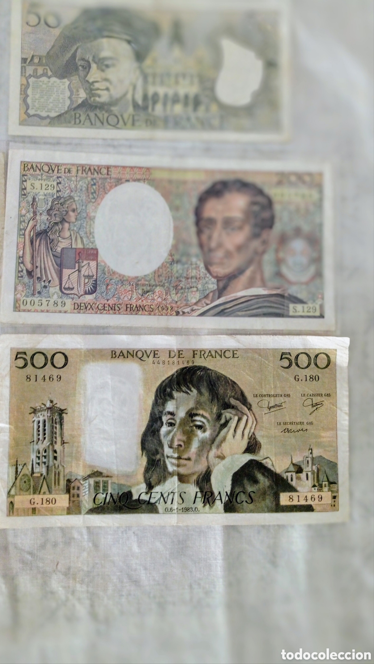 Billetes extranjeros: Lote de Billetes Francia - Foto 4