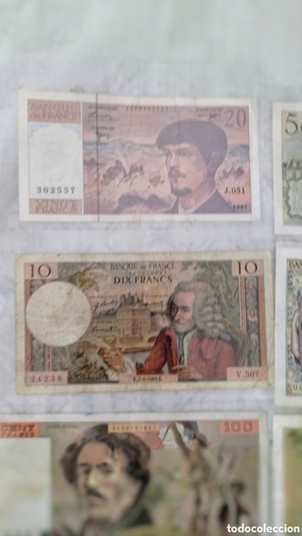 Billetes extranjeros: Lote de Billetes Francia - Foto 5