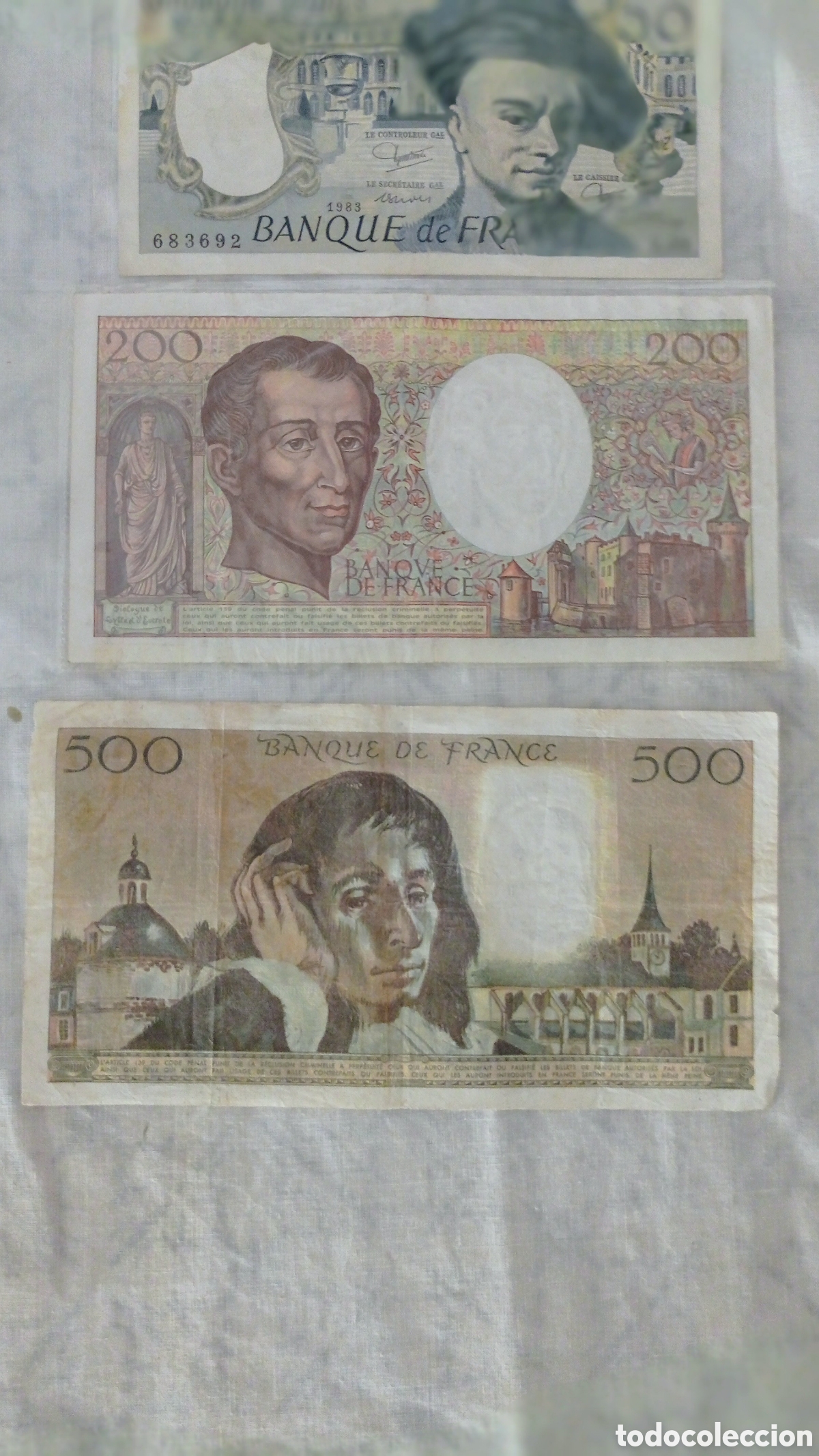 Billetes extranjeros: Lote de Billetes Francia - Foto 6