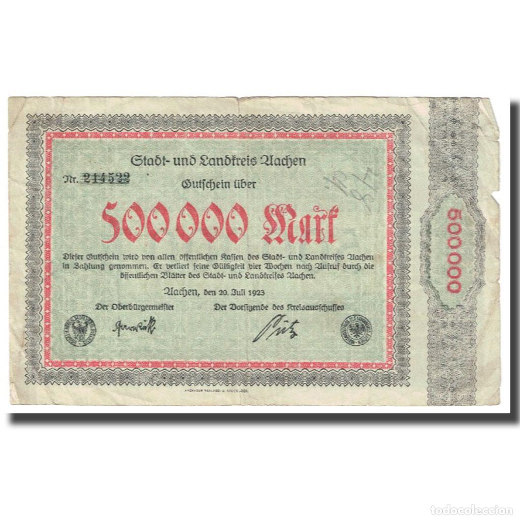 Notas Internacionais: [#615590] Billete, 500,000 Mark, 1923, Alemania, 1923-07-20, BC
