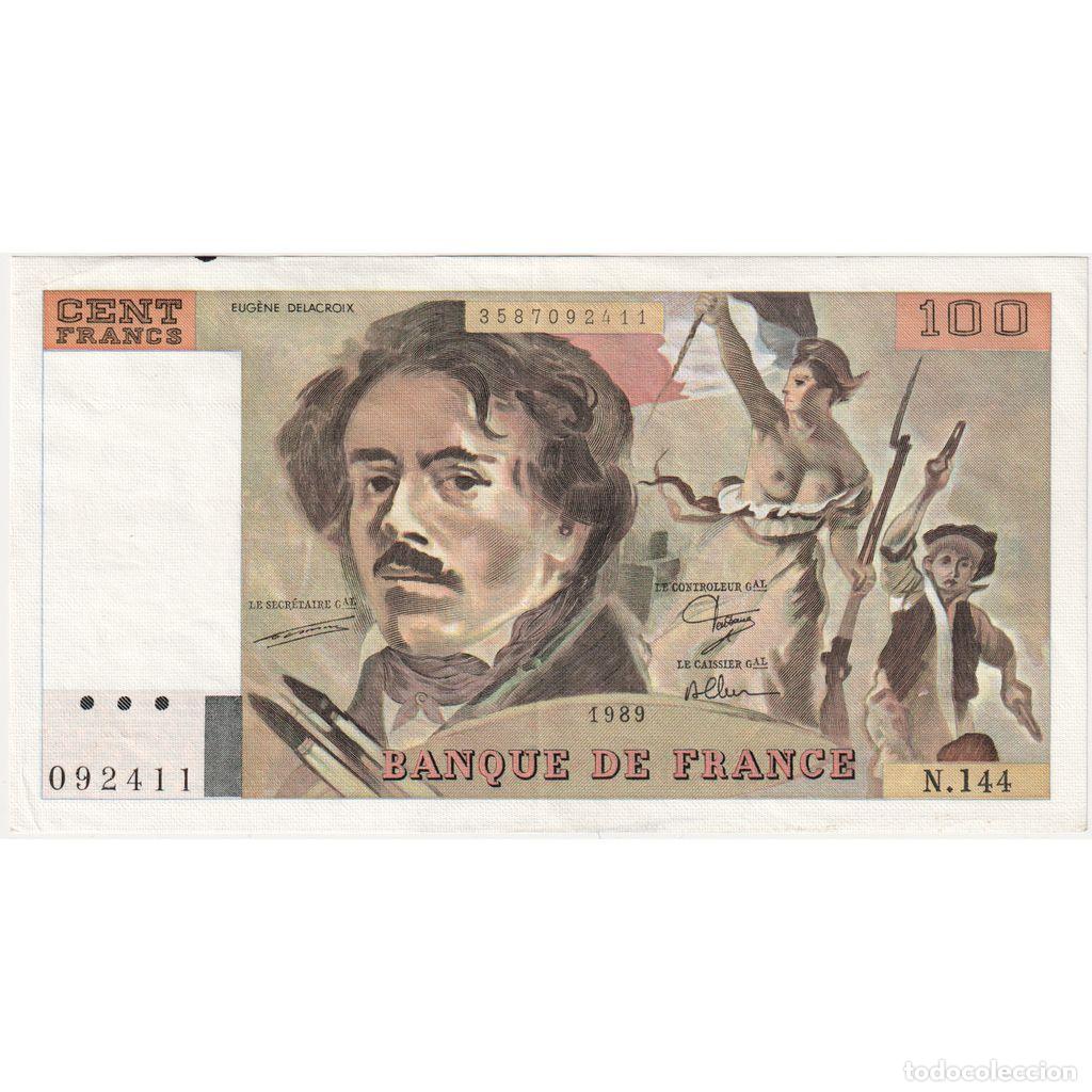 Notas Internacionais: [#1232505] Francia, 100 Francs, Delacroix, N.144, MBC