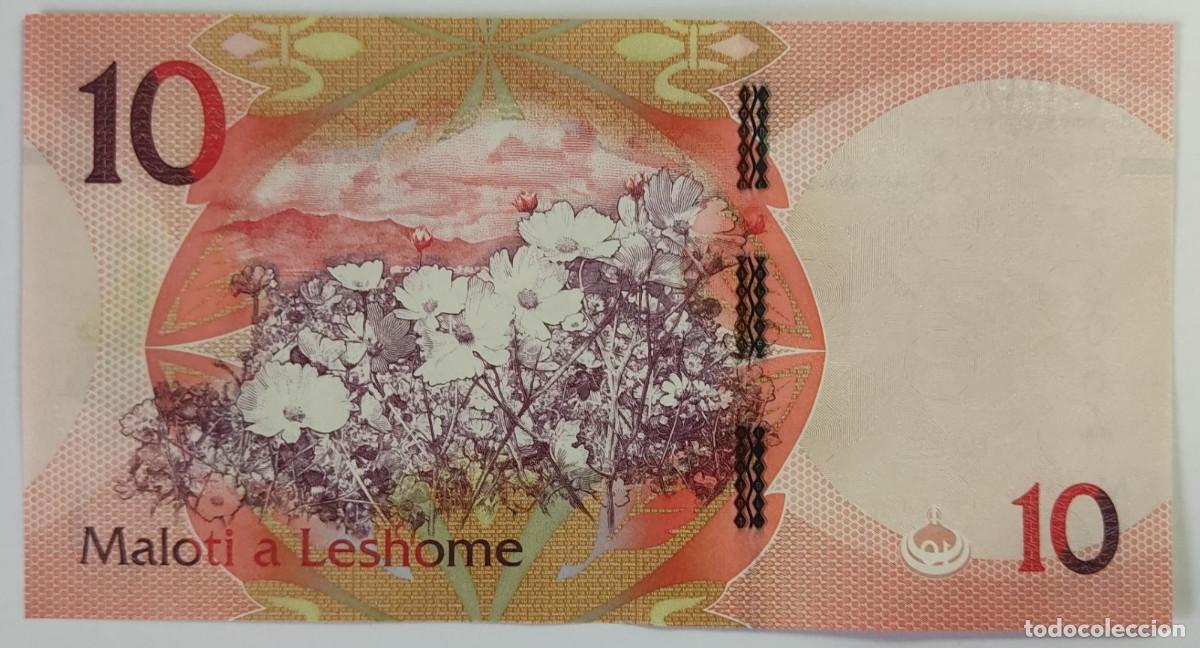 Billetes extranjeros: 10 MALOTI DE LESOTHO A&Ntilde;O 2021 - Foto 1