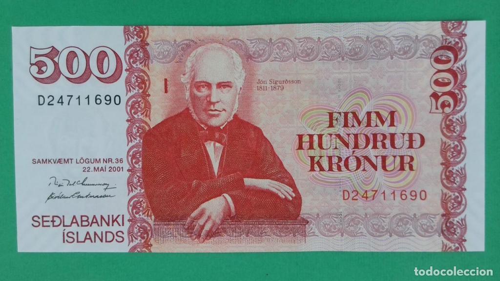 Notas Internacionais: Islandia, 500 Kr&oacute;nur L. - 58a - (SC / UNC) [D24711690]