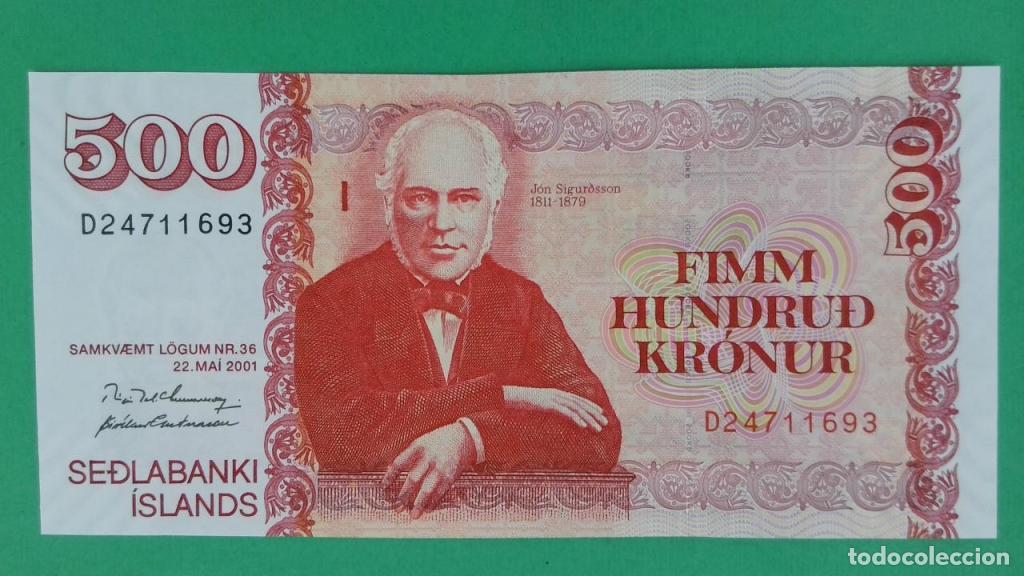 Billets internationaux: Islandia, 500 Kr&oacute;nur L. - 58a - (SC / UNC) [D24711693]