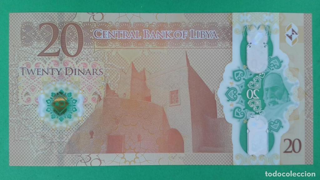 Billetes extranjeros: Libia, 20 Dinars ND (2025) - 87 - (SC / UNC) [2D/A0953364] - Foto 2