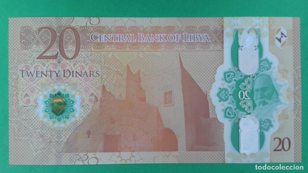Billetes extranjeros: Libia, 20 Dinars ND (2025) - 87 - (SC / UNC) [2D/A0953446] - Foto 2