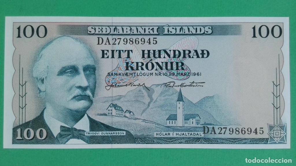 International Banknotes: Islandia, 100 Kr&oacute;nur L. - 44a - (SC / UNC) [DA27986945]