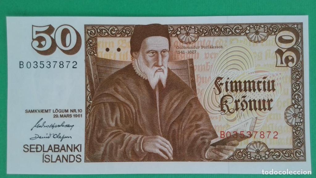 Billets internationaux: Islandia, 50 Kr&oacute;nur L. - 49a - (SC / UNC) [B03537872]