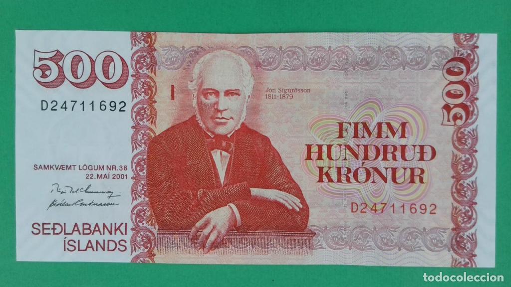 Billets internationaux: Islandia, 500 Kr&oacute;nur L. - 58a - (SC / UNC) [D24711692]