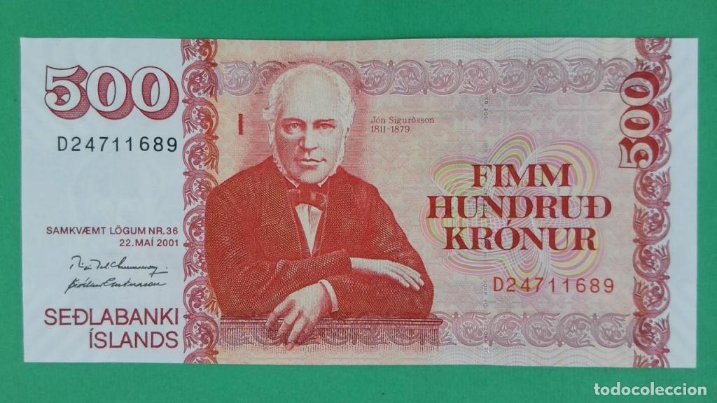 Billets internationaux: Islandia, 500 Kr&oacute;nur L. - 58a - (SC / UNC) [D24711689]