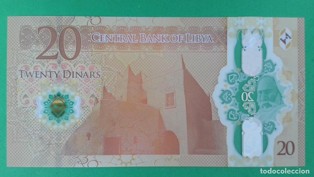 Billetes extranjeros: Libia, 20 Dinars ND (2025) - 87 - (SC / UNC) [2D/A0953366] - Foto 2