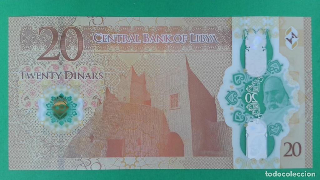 Billetes extranjeros: Libia, 20 Dinars ND (2025) - 87 - (SC / UNC) [2D/A0953426] - Foto 2