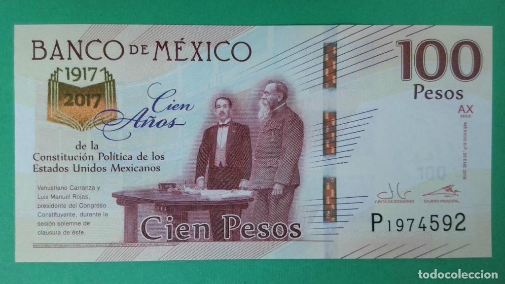 Notas Internacionais: M&eacute;xico, 100 Pesos 2016 - 130e - (SC / UNC) [P1974592]